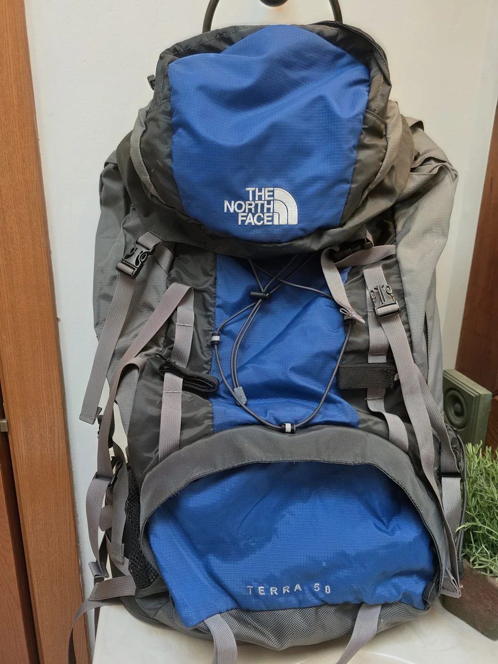 The North Face Blue and Gray Terra 50 Men’s Backpack